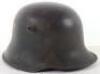 Imperial German M-17 Camouflaged Steel Combat Helmet