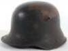 Imperial German M-17 Camouflaged Steel Combat Helmet - 2