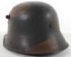 Imperial German M-17 Camouflaged Steel Combat Helmet - 4