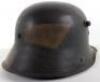 Imperial German M-17 Camouflaged Steel Combat Helmet - 5