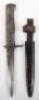 Scarce WW1 German All Steel Handle Trench Knife