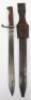 WW1 German Model 98/05 “Butcher” Bayonet with Sawback Blade
