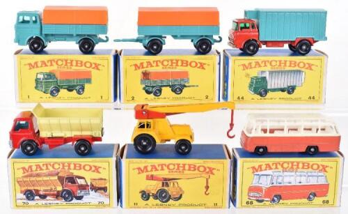 Six Boxed Matchbox Regular Wheel Models