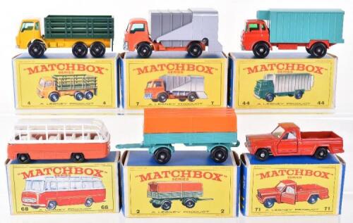 Six Boxed Matchbox Regular Wheel Models