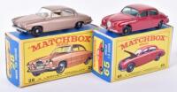 Two Boxed Matchbox Regular Wheel Jaguar Models