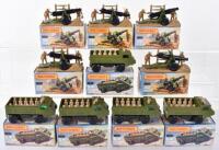 Ten Military Matchbox Superfast Boxed Models