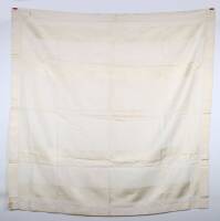 Historically Interesting White Lining Table Cloth Removed from Italian Dictator Benito Mussolini’s Personal Train