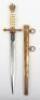WW2 German Kriegsmarine Officers Dress Dagger by Carl Eickhorn Solingen