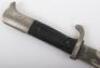 Third Reich Parade Bayonet with Regimental Double Sided Etched Blade by F W Holler Solingen - 3
