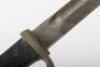 Third Reich Parade Bayonet with Regimental Double Sided Etched Blade by F W Holler Solingen - 5