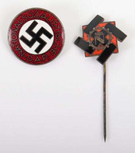 Third Reich NSDAP Membership Badge by Gustav Brehmer
