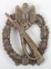 WW2 German Army / Waffen-SS Infantry Assault Badge in Bronze by Adolf Scholze
