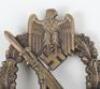 WW2 German Army / Waffen-SS Infantry Assault Badge in Bronze by Adolf Scholze - 2