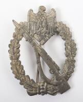 WW2 German Army / Waffen-SS Infantry Assault Badge in Silver by Julius Bauer & Co