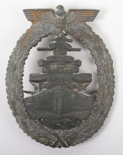 Kriegsmarine High Seas Fleet War Badge by Friedrich Orth Wien