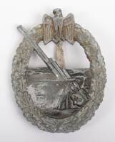 Kriegsmarine Coastal Artillery War Badge by Hermann Aurich Dresden