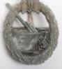 Kriegsmarine Coastal Artillery War Badge by Hermann Aurich Dresden - 3