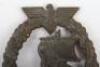 Kriegsmarine Auxiliary Cruiser War Badge by Friedrich Orth Wien - 2