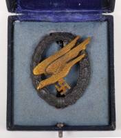 WW2 German Luftwaffe Paratroopers (Fallschirmjager) Qualification Badge by F W Assmann & Sohn