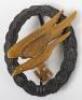 WW2 German Luftwaffe Paratroopers (Fallschirmjager) Qualification Badge by F W Assmann & Sohn - 2