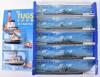 Five Triang Minic Ships