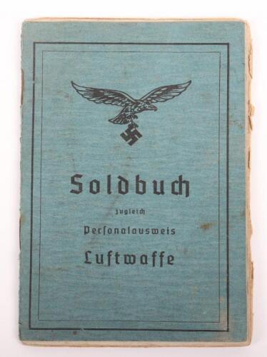 WW2 German Luftwaffe Soldbuch