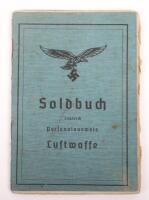 WW2 German Luftwaffe Soldbuch