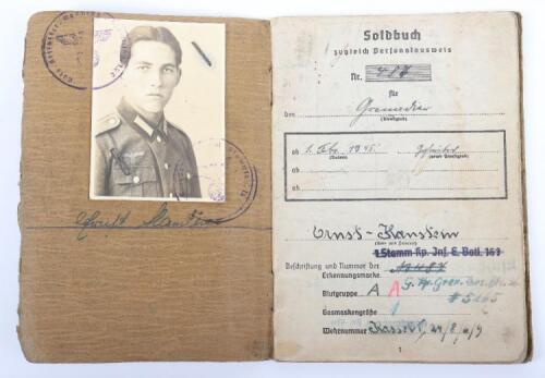 WW2 German Army Soldbuch