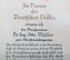WW2 German Promotion Citation of Dr of Engineering Otto Muller, Involved in the V2 Rocket Programme - 5