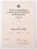 WW2 German Award Citation Grouping to Unteroffizier Franz Frankemoller Infantry Grenadier Regiment 166, Recommended for the German Cross in Gold December 1943 - 4
