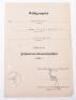 WW2 German Award Citation Grouping to Unteroffizier Franz Frankemoller Infantry Grenadier Regiment 166, Recommended for the German Cross in Gold December 1943 - 6