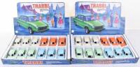 Two Trade Boxes of East German Trabant 801-S Diecast Model Cars