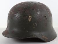 WW2 German Army / Luftwaffe Camouflaged Steel Combat Helmet