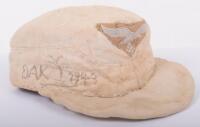 Unique Luftwaffe Tropical Afrika Korps (D.A.K) Prisoner of War Field Cap