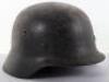 German Wehrmacht M-40 Pattern Steel Combat Helmet - 2