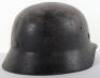 German Wehrmacht M-40 Pattern Steel Combat Helmet - 3