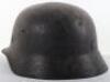 German Wehrmacht M-40 Pattern Steel Combat Helmet - 4