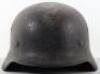 German Wehrmacht M-40 Pattern Steel Combat Helmet - 8