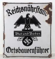 Third Reich Enamel Sign