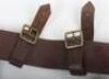 WW1 British 1914 Pattern Leather Waist Belt - 3