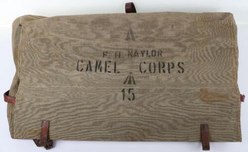 WW1 Australian Imperial Camel Corps Officers Travel Case, Attributed to Captain Frederick Henry Naylor, Killed in Action 19th April 1917