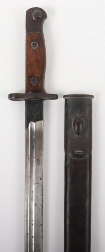 British 1907 Pattern Bayonet with Regimental Markings for the 7th Battalion Ox & Bucks Light Infantry