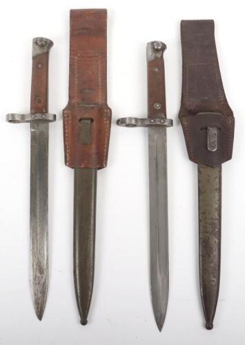 2x Austro Hungarian Mannlicher 1895 Bayonets