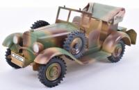 Gert Duscha (Germany) Modern Tinplate Reproduction Hausser/Lineol issue 4 wheel Staff/GS Car