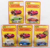 Five Matchbox Lesney Toys USA Issue Superfast Models In Blister Packs