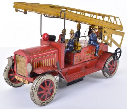 Pre War Distler (Germany) Tinplate Clockwork Fire Engine