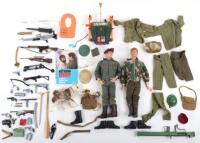 Vintage 1960s/70s Palitoy Action Man with accessories and clothing
