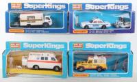 Four Boxed Matchbox Superkings services Vehicles