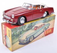 Scarce boxed Chinese tinplate battery operated ME 062 Sedan, 1960