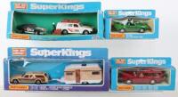 Four boxed Matchbox Superkings diecast vehicles